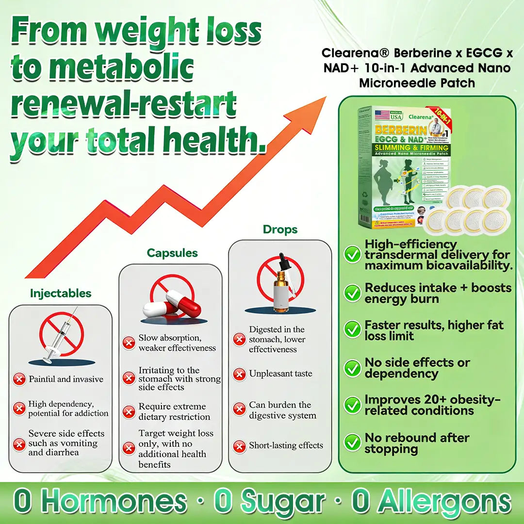 𝐂𝐥𝐞𝐚𝐫𝐞𝐧𝐚®🧑‍⚕️🏆  𝘽𝙚𝙧𝙗𝙚𝙧𝒊𝒏𝒆 ·  𝙀𝙂𝘾𝙂× 𝐍𝐴𝑫+  10-𝐢𝐧-1 𝑨𝒅𝒗𝒂𝒏𝒄𝐞𝐝 𝑵𝒂𝙣𝙤 𝑴𝒊𝒄𝒓𝒐𝒏𝒆𝒆𝗱𝗹𝗲 𝐏𝐚𝒕𝗰𝗵 🇺🇸 ( 𝑱𝒖𝒔𝒕 𝒐𝒏𝒄𝒆 𝒂 𝒅𝒂𝒚, 𝒗𝒊𝒔𝒊𝒃𝒍𝒆 𝒄𝒉𝒂𝒏𝒈𝒆𝒔 𝒊𝒏 7 𝒅𝒂𝒚𝒔) 💪 𝑭𝒐𝒓 𝒐𝒃𝒆𝒔𝒊𝒕𝒚, 𝒍𝒐𝒐𝒔𝒆 𝒔𝒌𝒊𝒏, 𝒅𝒊𝒂𝒃𝒆𝒕𝒆𝒔, 𝒔𝒍𝒆𝒆𝒑 𝒂𝒑𝒏𝒆𝒂, 𝒋𝒐𝒊𝒏𝒕 𝒊𝒔𝒔𝒖𝒆𝒔, 𝒂𝒏𝒅 𝒎𝒐𝒓𝒆