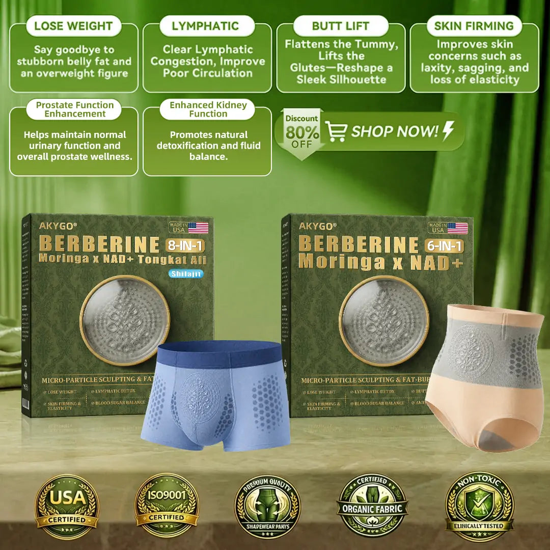 𝐎𝐟𝐟𝐢𝐜𝐢𝐚𝐥 𝐁𝐫𝐚𝐧𝐝 𝐒𝐭𝐨𝐫𝐞 🇺🇸| AKYGO® 𝟐𝟎𝟐𝟔 𝐌𝐨𝐫𝐢𝐧𝐠𝐚 x 𝐁𝐞𝐫𝐛𝐞𝐫𝐢𝐧𝐞 x 𝐍𝐀𝐃+ 𝟔-𝐈𝐧-𝟏 𝐌𝐢𝐜𝐫𝐨-𝐏𝐚𝐫𝐭𝐢𝐜𝐥𝐞 𝐒𝐜𝐮𝐥𝐩𝐭𝐢𝐧𝐠 & 𝐅𝐚𝐭-𝐁𝐮𝐫𝐧 𝐒𝐡𝐨𝐫𝐭𝐬 (Women + Men with Enhanced Male Vitality Blend)