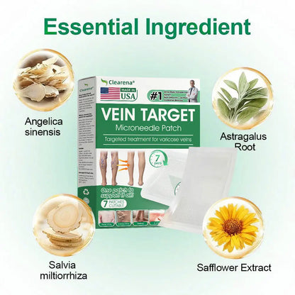 🗽👩‍⚕️Clearena® VeinTarget Microneedle Patch⚡Instant Relief, Long-Term Results