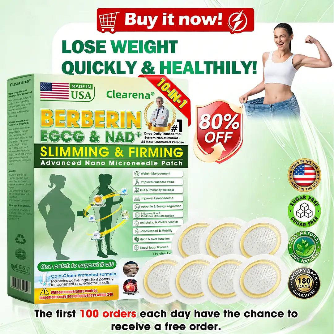 𝐂𝐥𝐞𝐚𝐫𝐞𝐧𝐚®🧑‍⚕️🏆  𝘽𝙚𝙧𝙗𝙚𝙧𝒊𝒏𝒆 ·  𝙀𝙂𝘾𝙂× 𝐍𝐴𝑫+  10-𝐢𝐧-1 𝑨𝒅𝒗𝒂𝒏𝒄𝐞𝐝 𝑵𝒂𝙣𝙤 𝑴𝒊𝒄𝒓𝒐𝒏𝒆𝒆𝗱𝗹𝗲 𝐏𝐚𝒕𝗰𝗵 🇺🇸 ( 𝑱𝒖𝒔𝒕 𝒐𝒏𝒄𝒆 𝒂 𝒅𝒂𝒚, 𝒗𝒊𝒔𝒊𝒃𝒍𝒆 𝒄𝒉𝒂𝒏𝒈𝒆𝒔 𝒊𝒏 7 𝒅𝒂𝒚𝒔) 💪 𝑭𝒐𝒓 𝒐𝒃𝒆𝒔𝒊𝒕𝒚, 𝒍𝒐𝒐𝒔𝒆 𝒔𝒌𝒊𝒏, 𝒅𝒊𝒂𝒃𝒆𝒕𝒆𝒔, 𝒔𝒍𝒆𝒆𝒑 𝒂𝒑𝒏𝒆𝒂, 𝒋𝒐𝒊𝒏𝒕 𝒊𝒔𝒔𝒖𝒆𝒔, 𝒂𝒏𝒅 𝒎𝒐𝒓𝒆